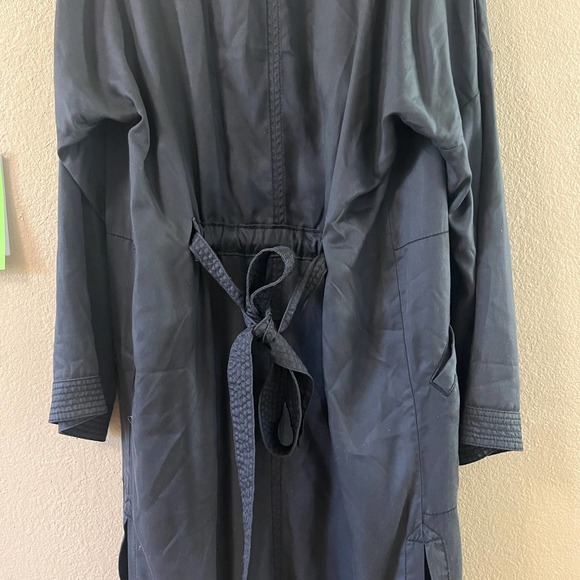*NEW Anthropologie Hei-Hei charcoal gray duster trach coat - Picture 4 of 8